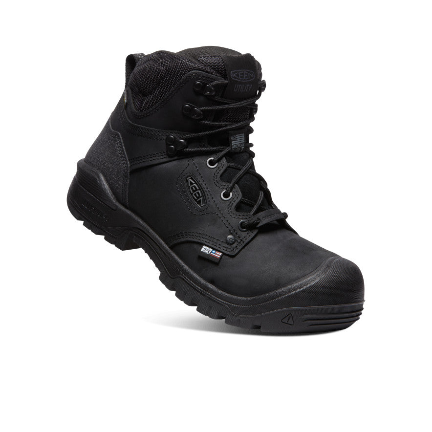 Men's Independence 6 Waterproof Boot (Carbon Toe) | Black/Black - Image 3
