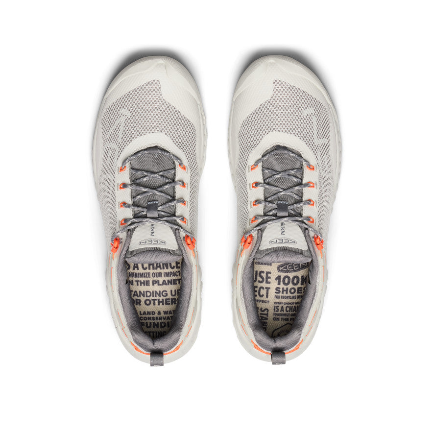 Men's NXIS EVO Waterproof Shoe | Silver Lining/Scarlet Ibis - Image 4