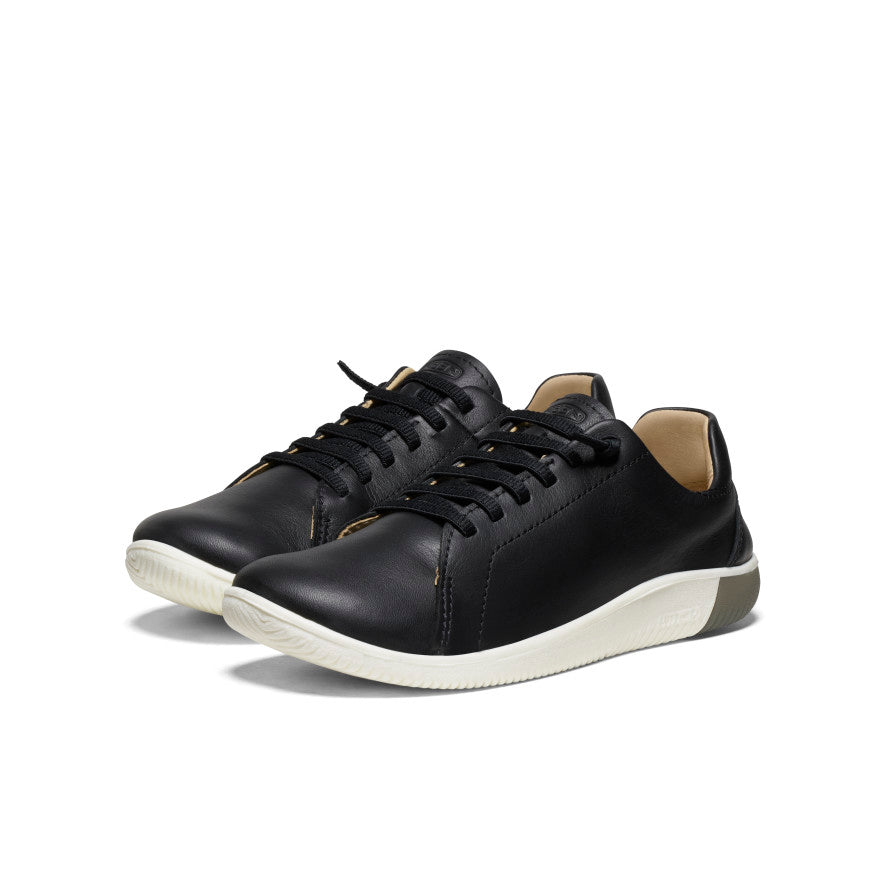 Women's KNX Leather Sneaker | Black/Star White - Image 2