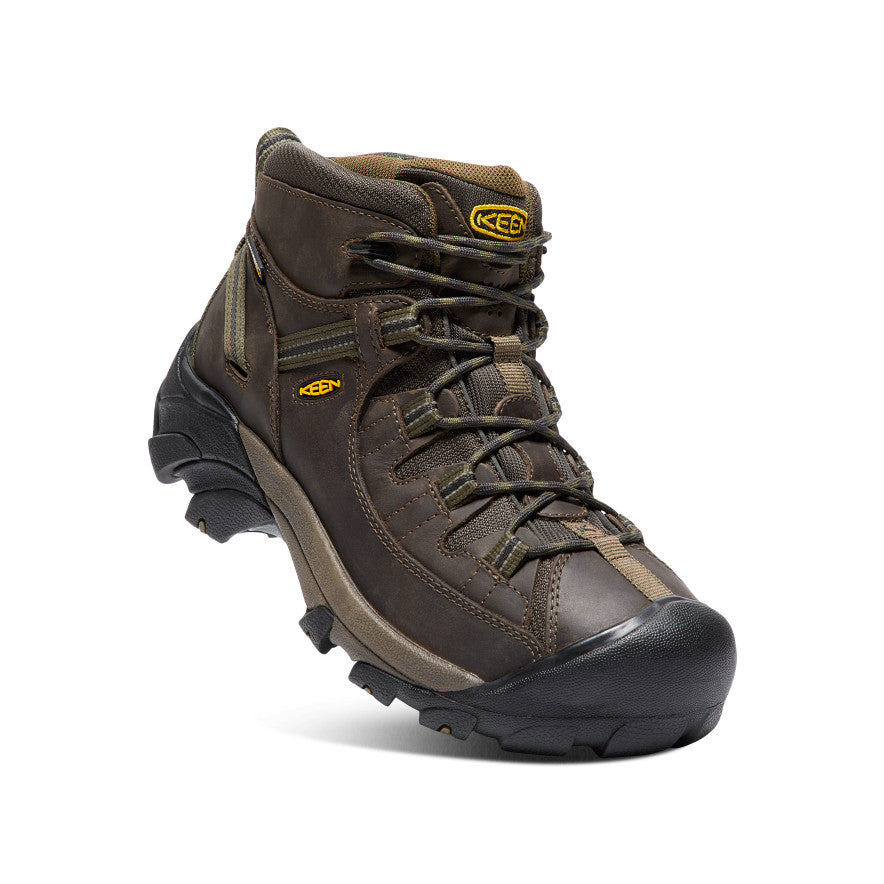 Men's Targhee II Waterproof Mid Wide | Canteen/Dark Olive - Image 3