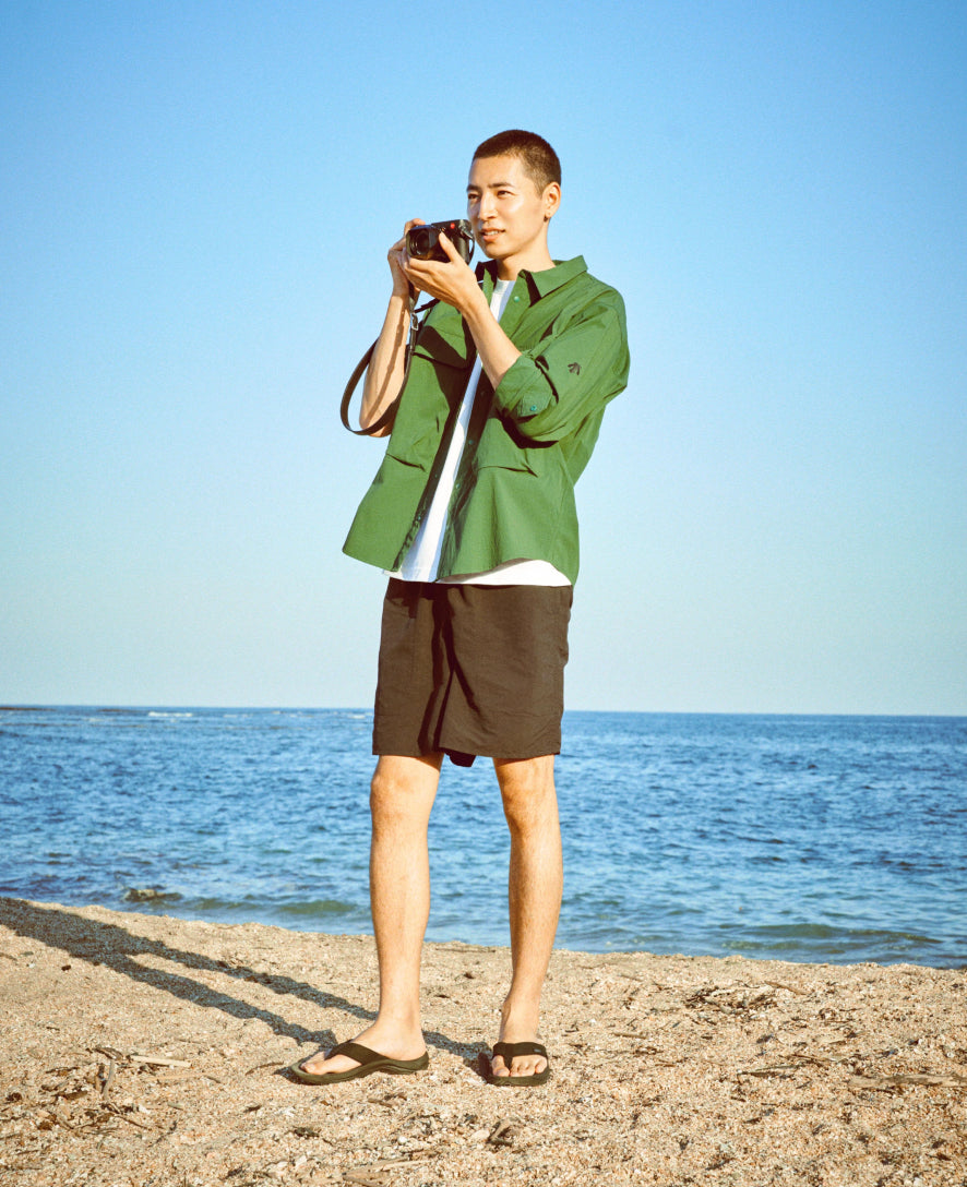 Men's Kona Leather Flip-Flop | Black/Steel Grey - Image 8