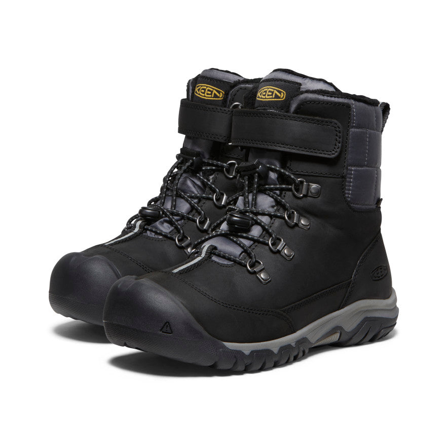 Big Kids' Kanibou Waterproof Winter Boot | Black/Magnet - Image 2