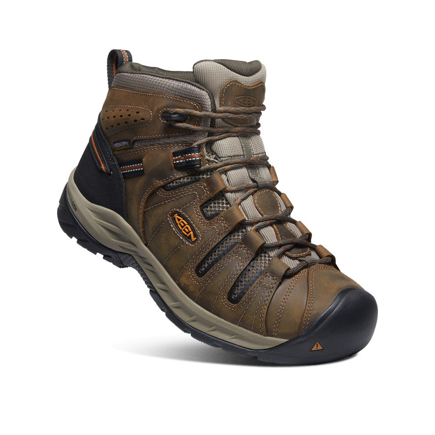 Men's Flint II Waterproof Mid (Soft Toe) | Black Olive/Brindle - Image 3