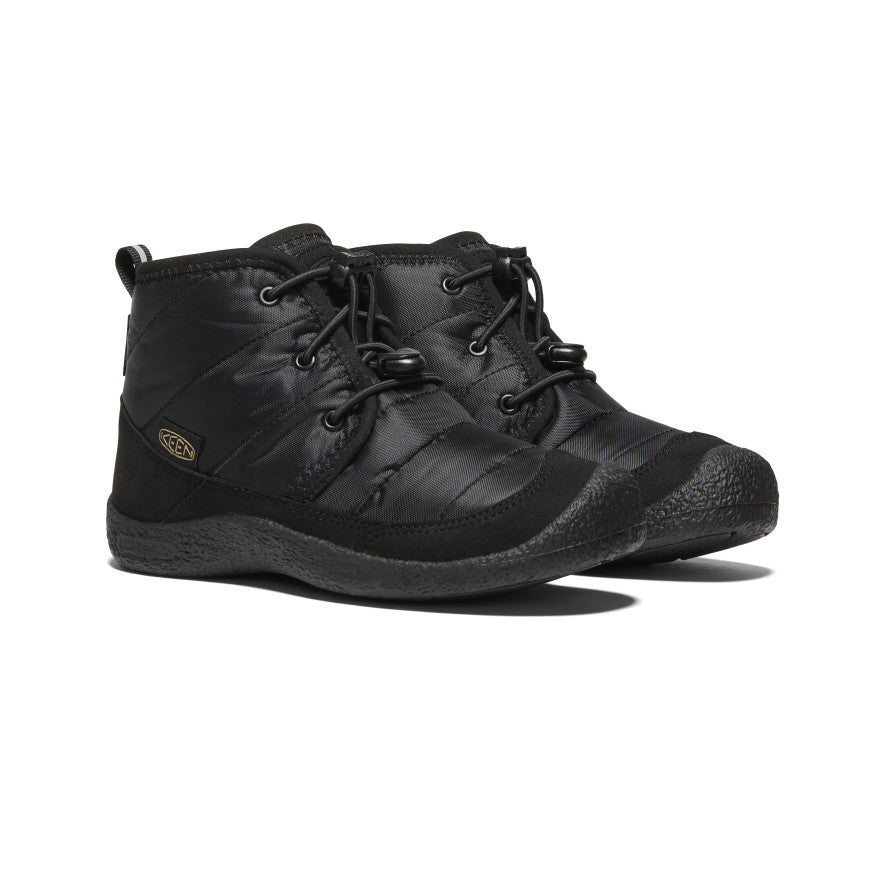 Big Kids' Howser II Waterproof Chukka | Black/Black - Image 2