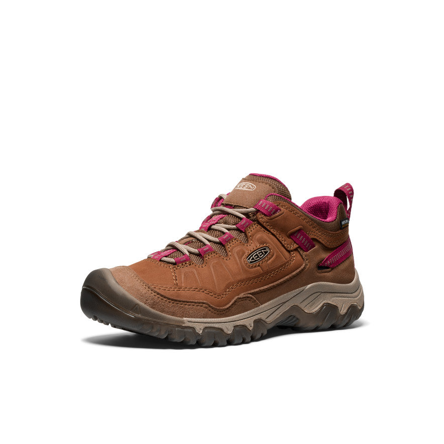 Women's Targhee IV Waterproof Hiking Shoe | Bison/Beaujolais - Image 3