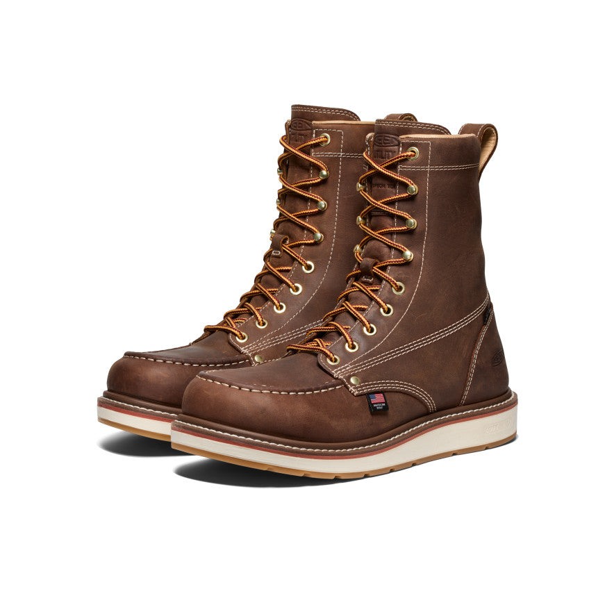 Men's Liberty 8 Waterproof Boot (Carbon Toe) | Leather Brown/Gum - Image 2