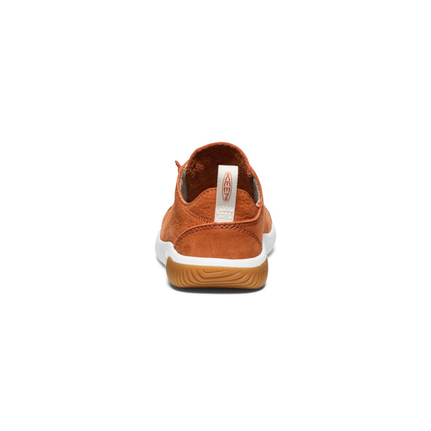 Little Kids' KNX Leather Sneaker | Gold Flame/Star White - Image 6