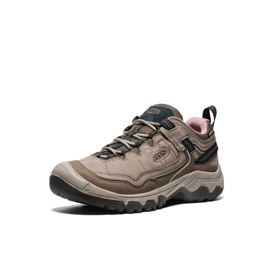 Women's Targhee IV Waterproof Hiking Shoe | Brindle/Nostalgia Rose - Image 3