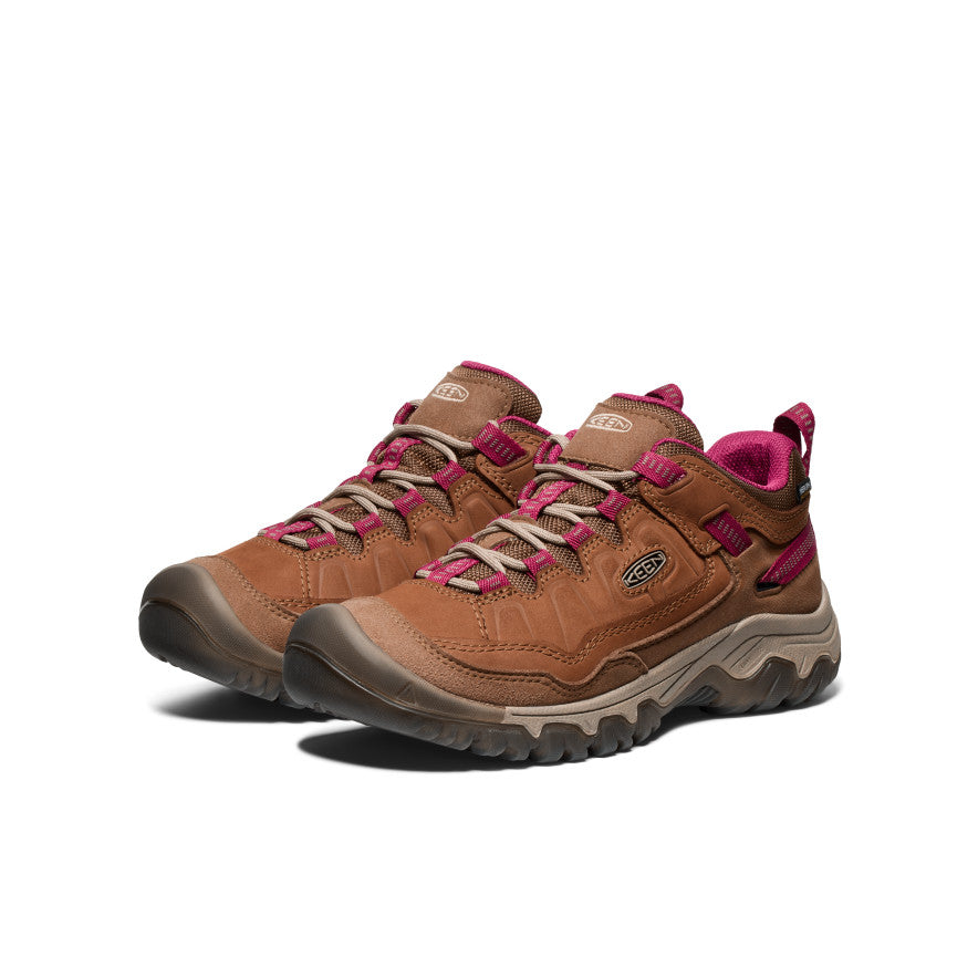Women's Targhee IV Waterproof Hiking Shoe | Bison/Beaujolais - Image 2
