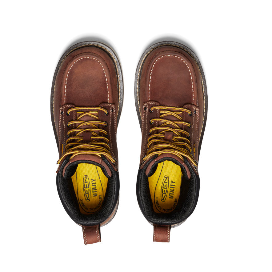 Men's Cincinnati 6 Waterproof Boot (Soft Toe) | Tuscan Red/Sandshell - Image 4