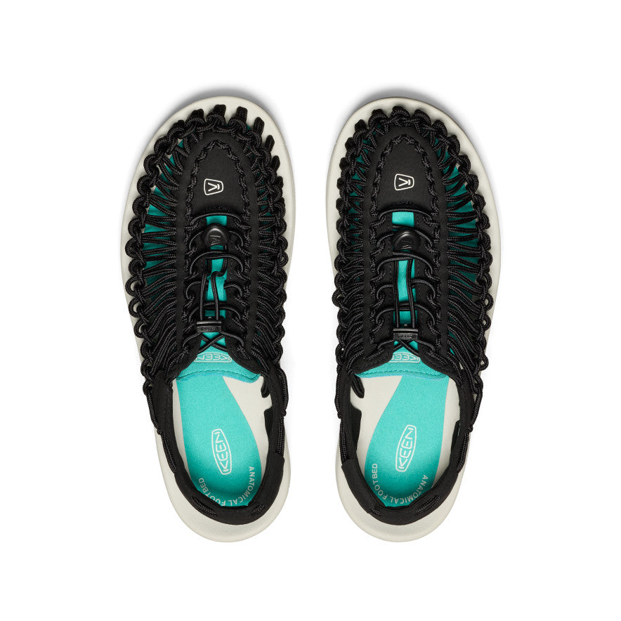 Men's UNEEK Sneaker | Black/Bright Aqua - Image 4