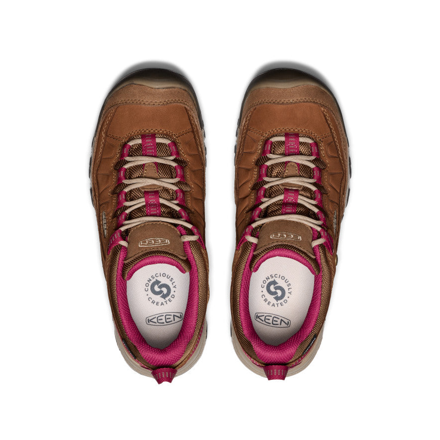 Women's Targhee IV Waterproof Hiking Shoe | Bison/Beaujolais - Image 4
