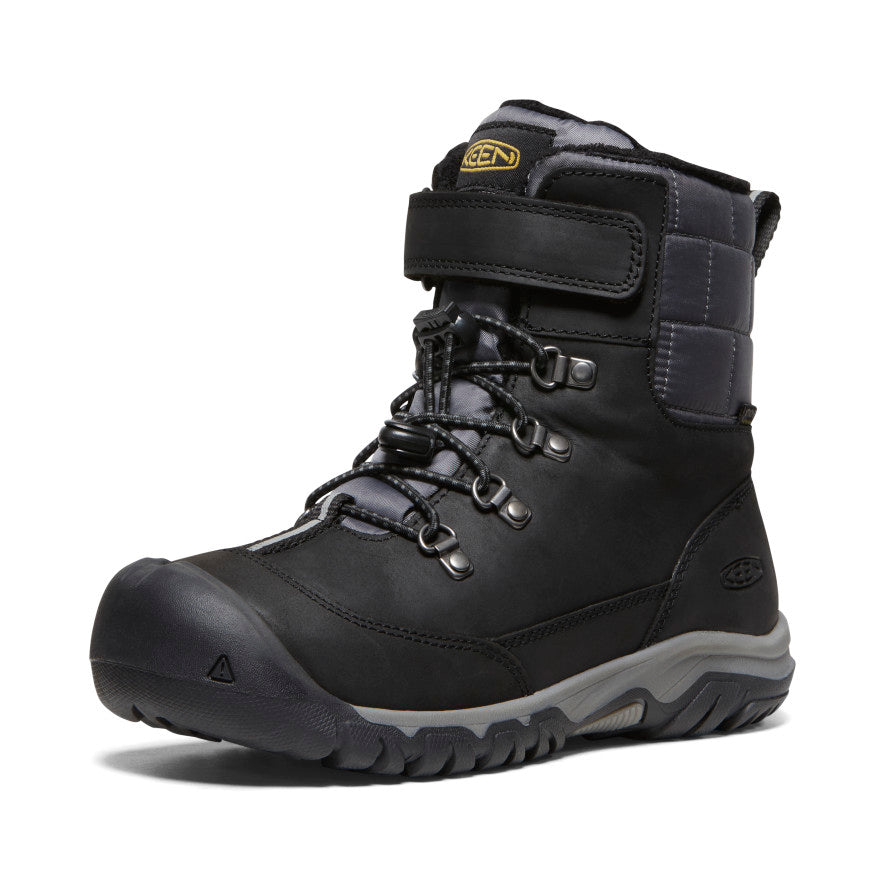 Big Kids' Kanibou Waterproof Winter Boot | Black/Magnet - Image 3