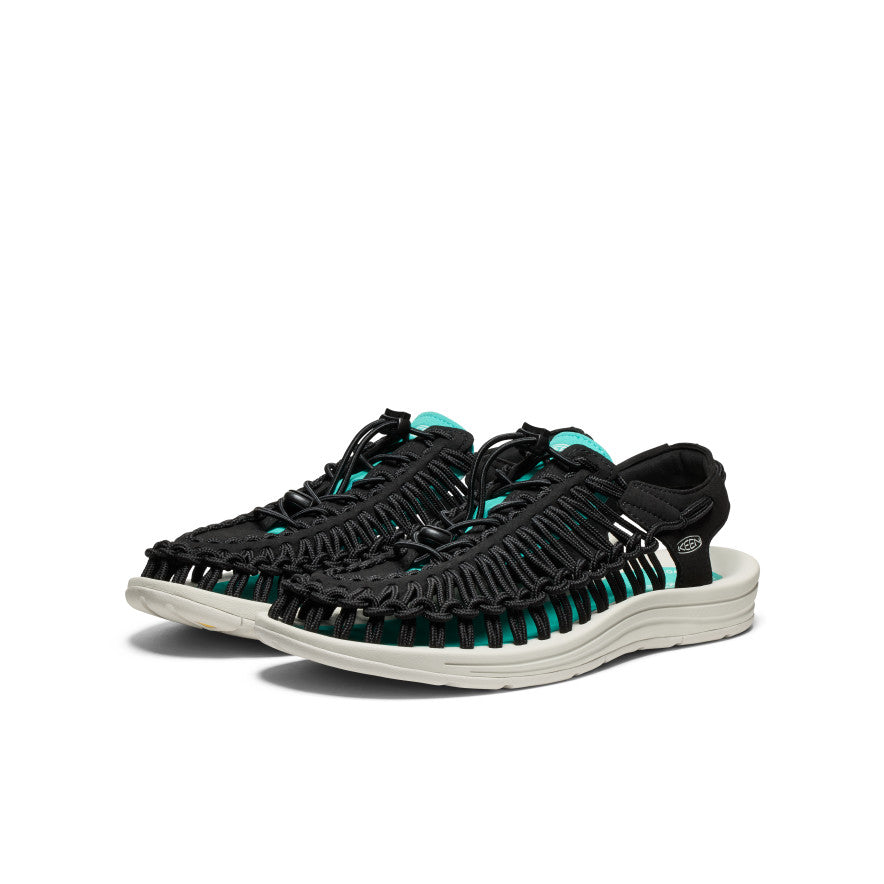 Men's UNEEK Sneaker | Black/Bright Aqua - Image 3