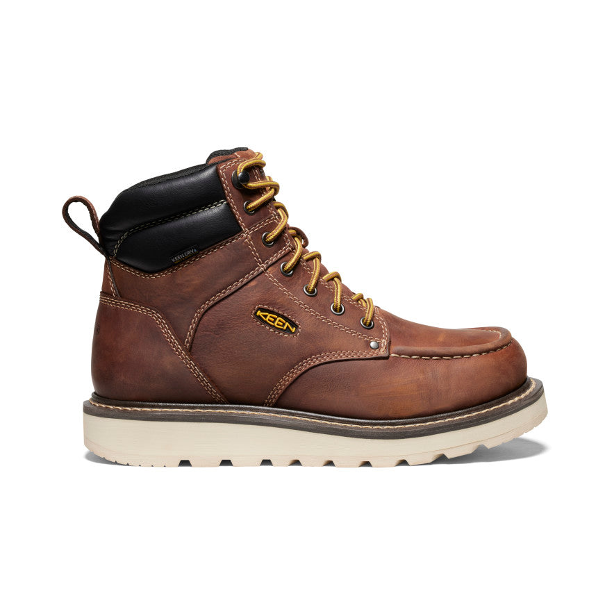 Men's Cincinnati 6 Waterproof Boot (Soft Toe) | Tuscan Red/Sandshell