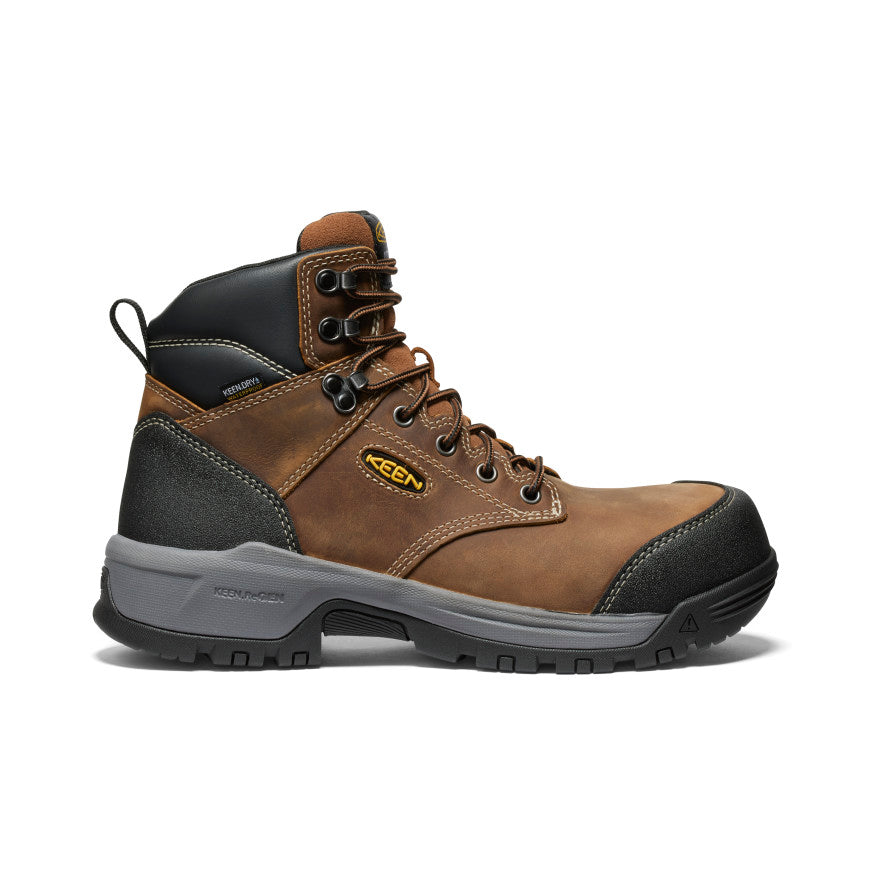 Men's Evanston 6 Waterproof Boot (Carbon Toe) | Bison/Black