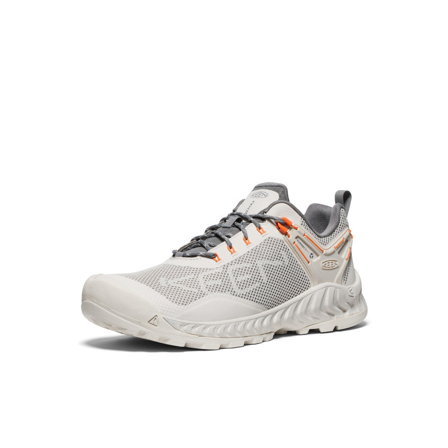 Men's NXIS EVO Waterproof Shoe | Silver Lining/Scarlet Ibis - Image 3