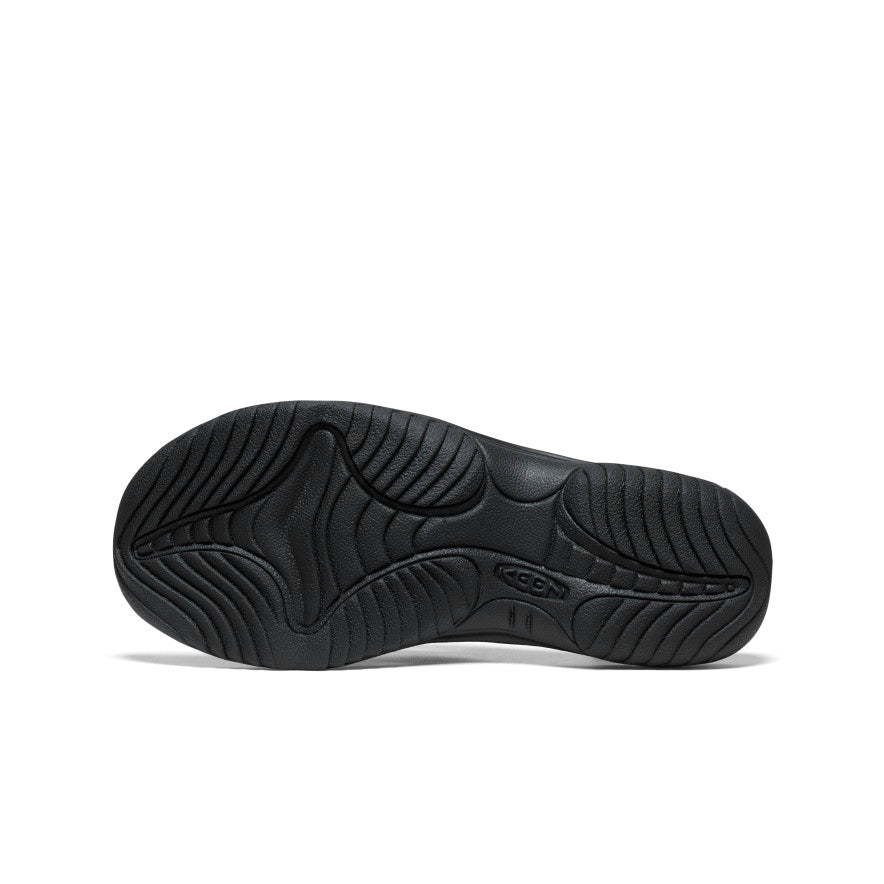 Men's Kona Leather Flip-Flop | Black/Steel Grey - Image 3