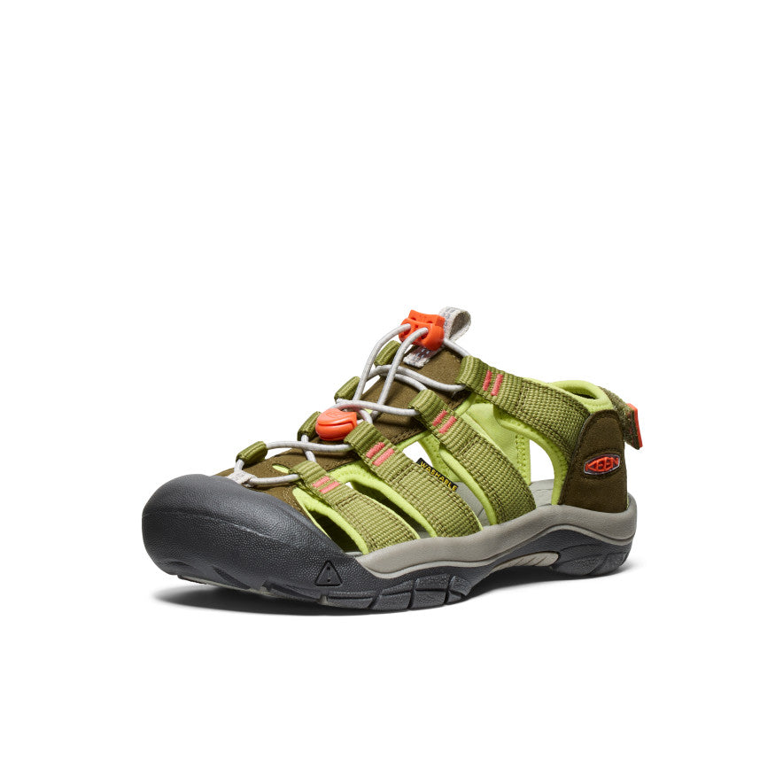 Big Kids' Newport Boundless Sandal | Dark Olive/Scarlet Ibis - Image 2