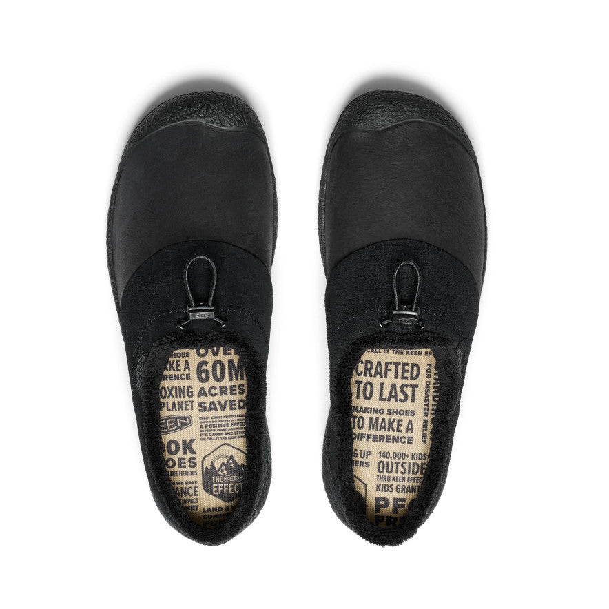 Men's Howser III Leather Slide | Black/Black - Image 4