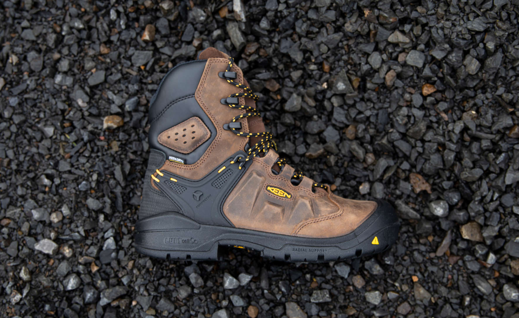 Men's Dover 8 Waterproof Boot (Carbon Toe) | Dark Earth/Black - Image 6