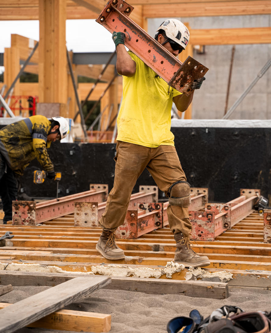 Men's Liberty 8 Waterproof Boot (Carbon Toe) | Leather Brown/Gum - Image 8