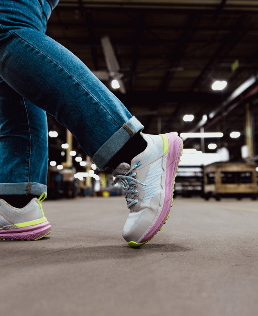 Women's Speedworks ESD Work Sneaker (Carbon Toe) | Alloy/Moonlight Mauve - Image 8