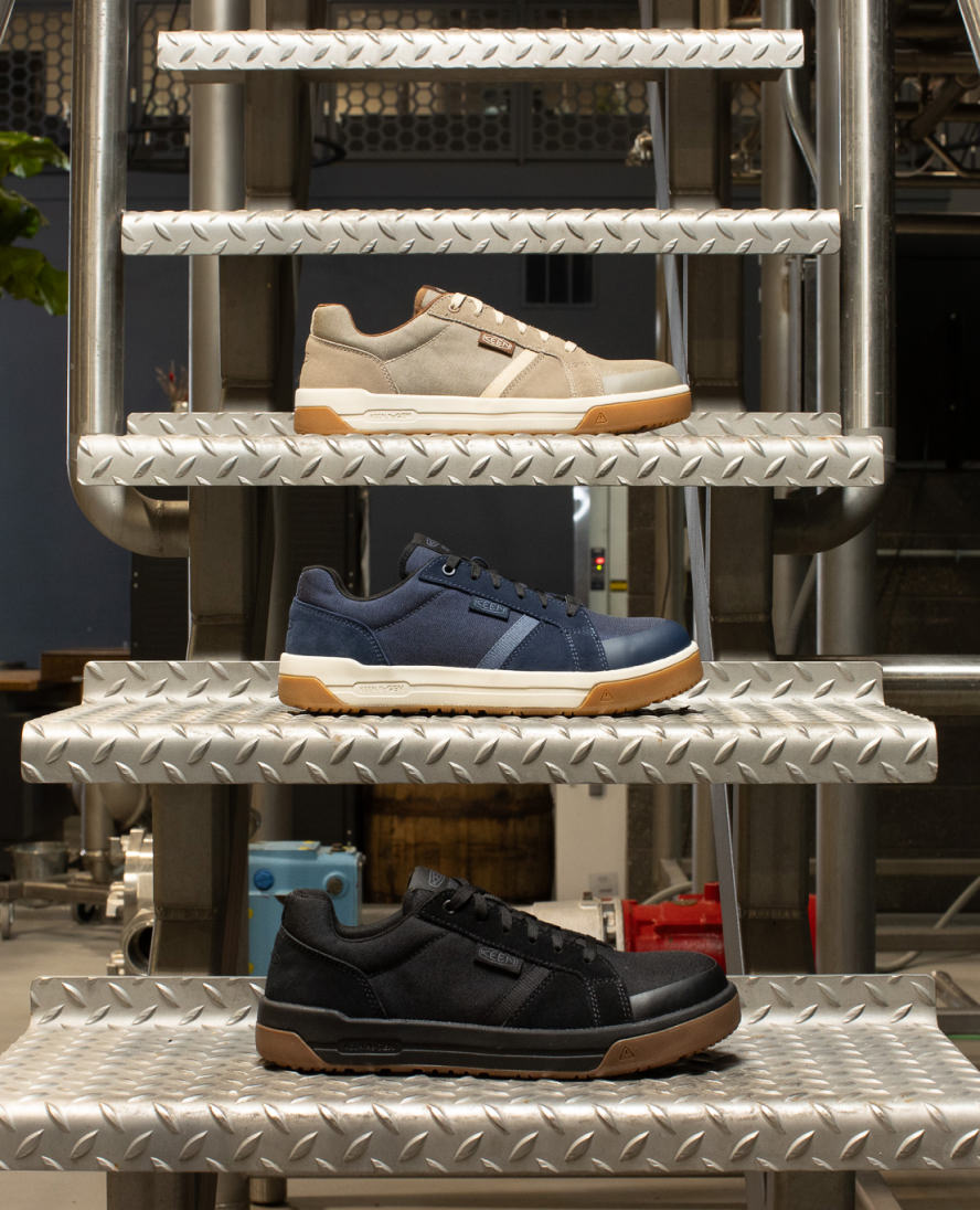 Men's Kenton Work Shoe (Carbon Toe) | Naval Academy/Gum - Image 9