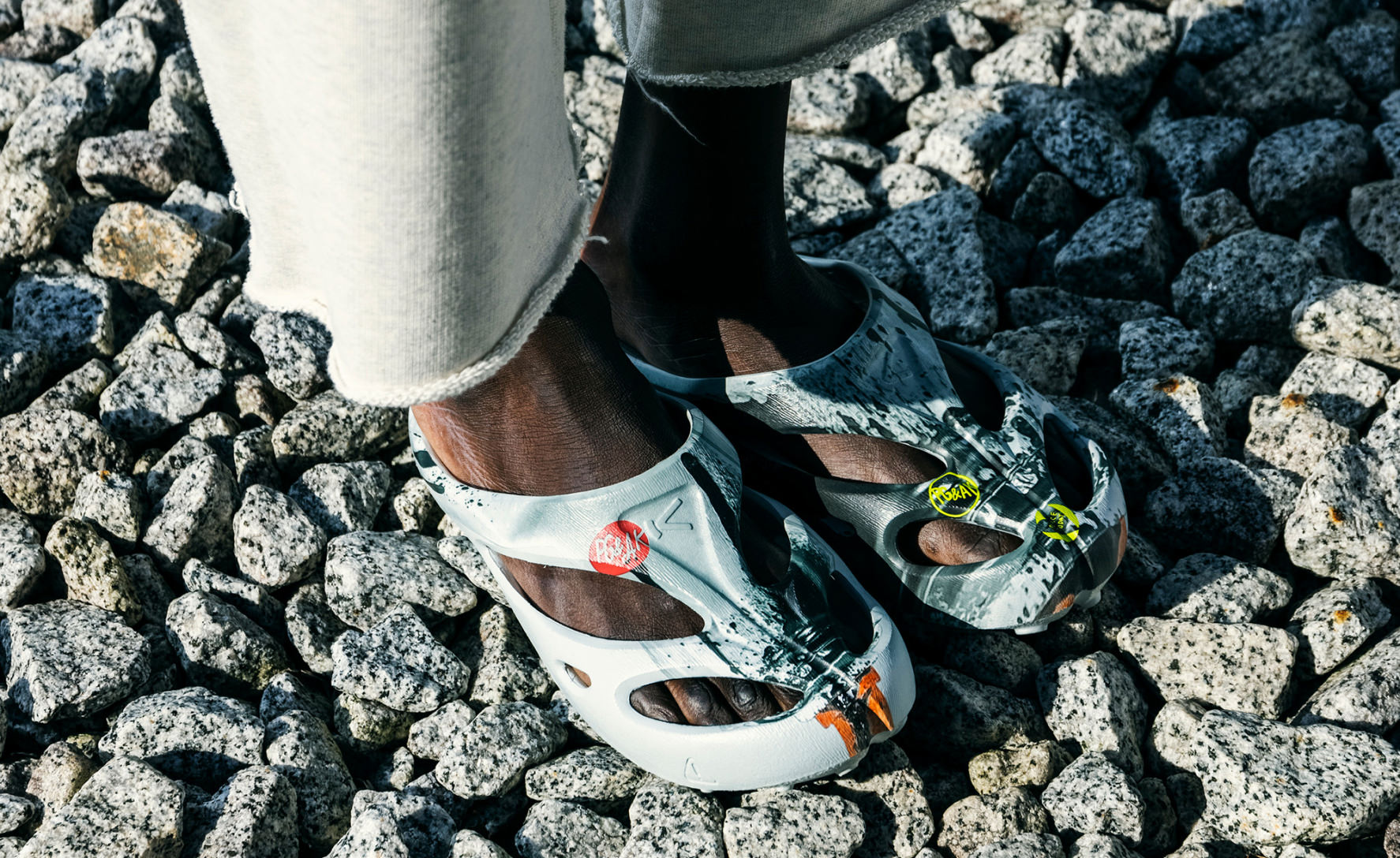 Men's Shanti Arts Clog x PG&AK | Silver Birch/Blue Depths - Image 7