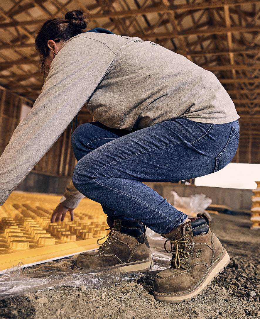 Women's Cincinnati 6 Waterproof Boot (Carbon Toe) | Belgian/Sandshell - Image 8