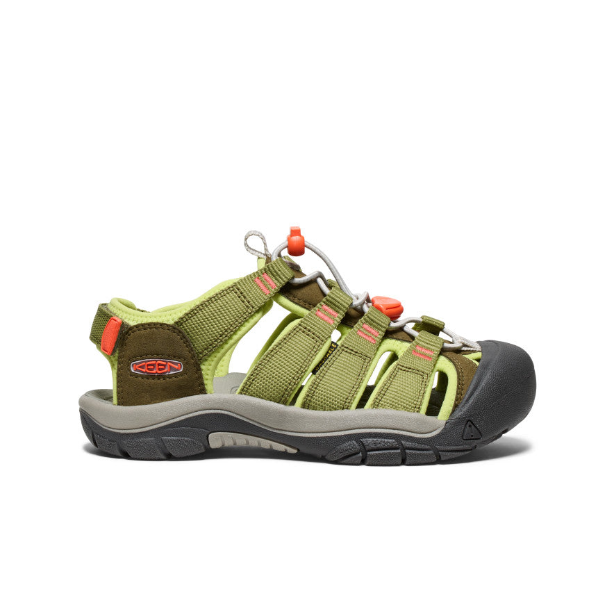Big Kids' Newport Boundless Sandal | Dark Olive/Scarlet Ibis