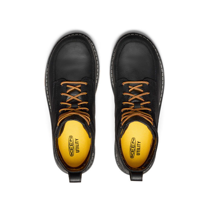 Men's San Jose 6 Waterproof Boot (Aluminum Toe) | Black/Gum - Image 4