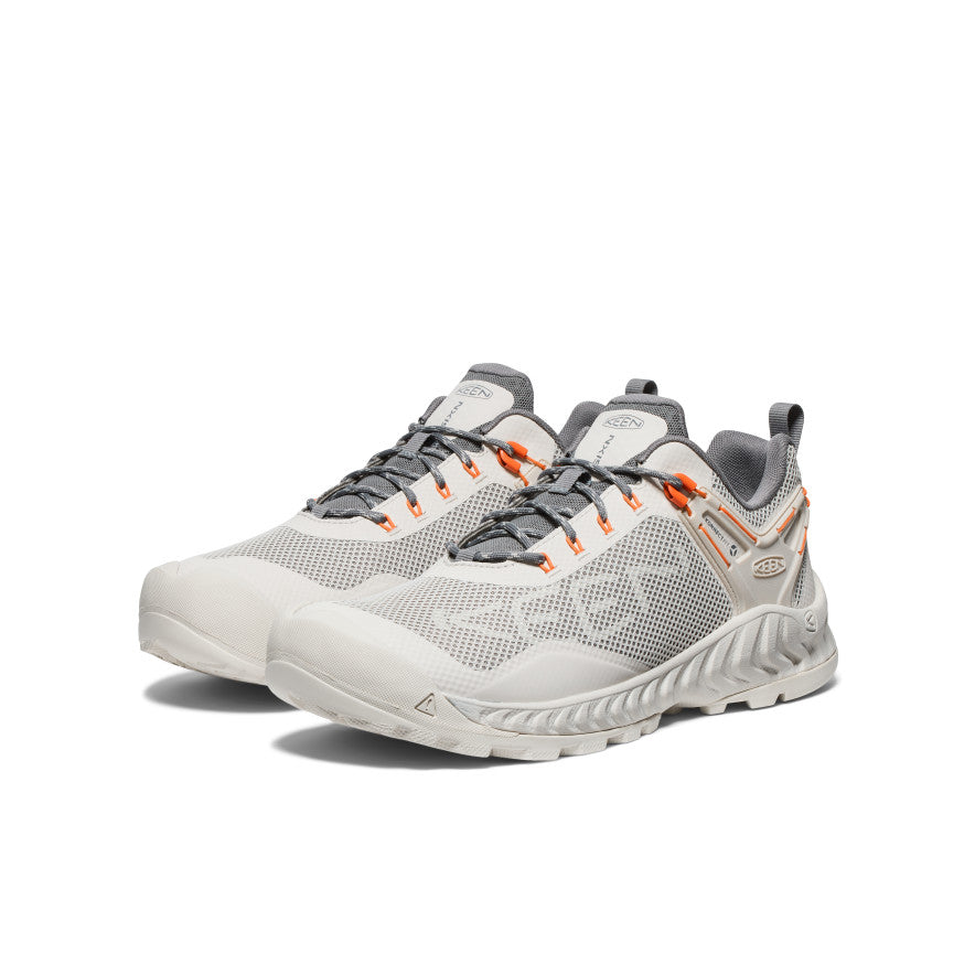 Men's NXIS EVO Waterproof Shoe | Silver Lining/Scarlet Ibis - Image 2
