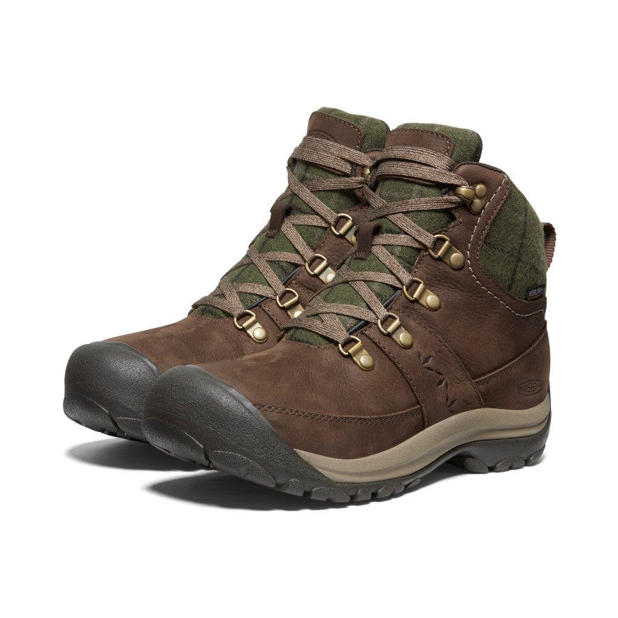 Women's Kaci III Winter Waterproof Boot | Dark Earth/Green Plaid - Image 2