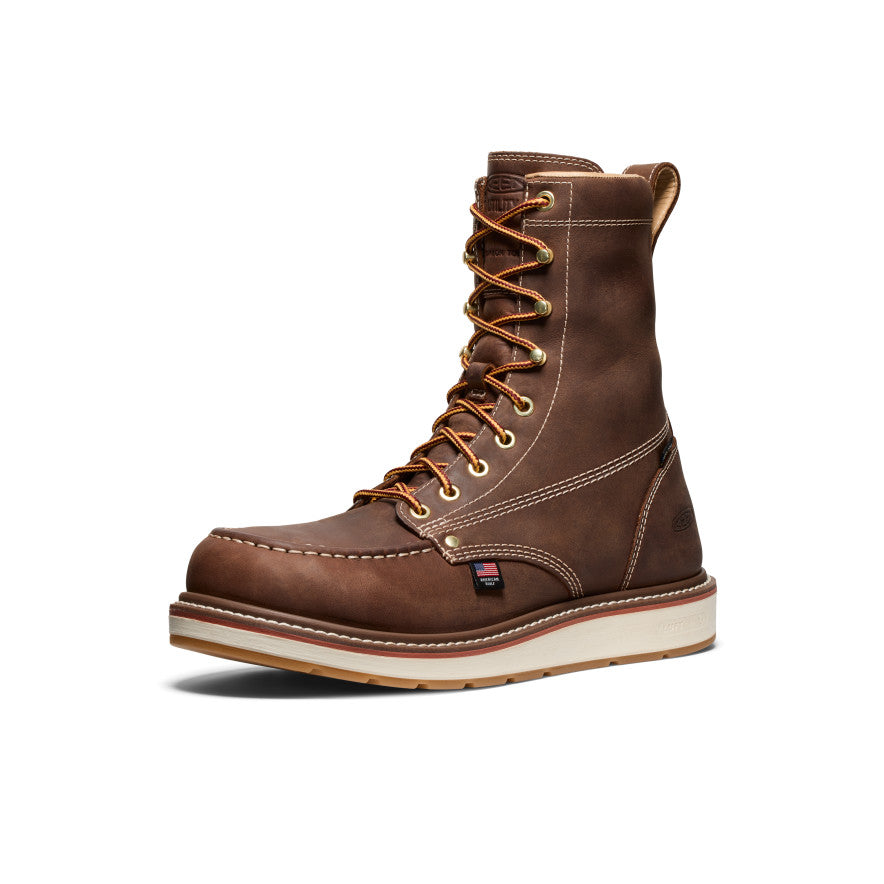 Men's Liberty 8 Waterproof Boot (Carbon Toe) | Leather Brown/Gum - Image 3