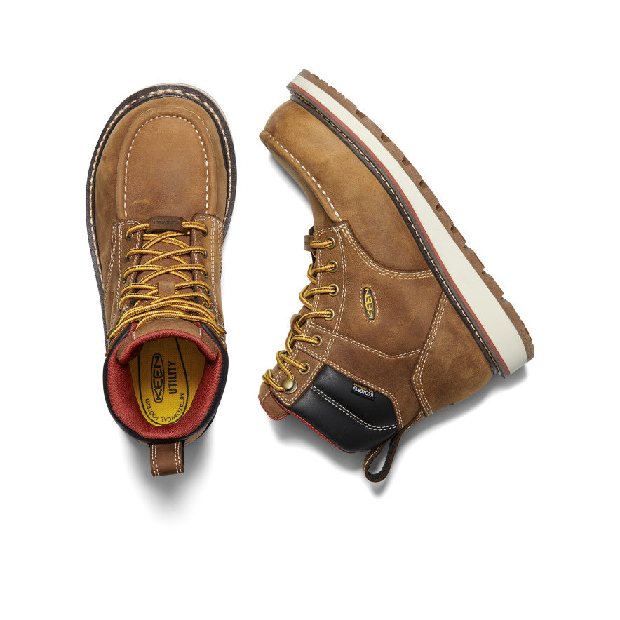 Women's Cincinnati 6 Waterproof Boot (Carbon Toe) | Belgian/Sandshell - Image 4