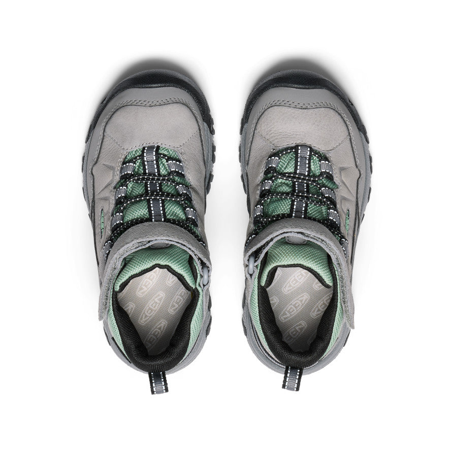Little Kids' Targhee IV Waterproof Hiking Boot | Alloy/Granite Green - Image 4