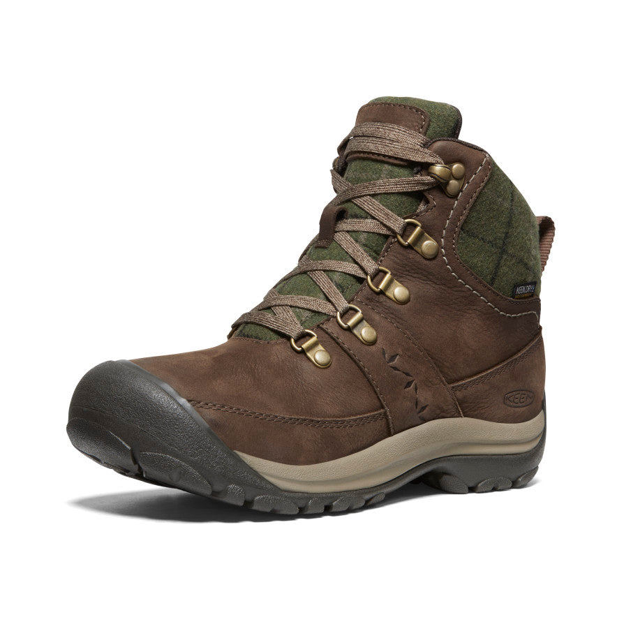 Women's Kaci III Winter Waterproof Boot | Dark Earth/Green Plaid - Image 3